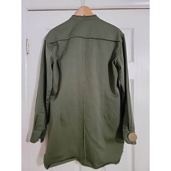 BAJA EAST UTILITY JACKET Barn Coat UNISEX GREEN CANVAS MADE IN USA SIZE 1 MEDIUM - Picture 2 of 15